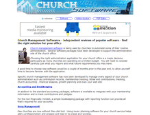 Tablet Screenshot of church-software-home-page.com